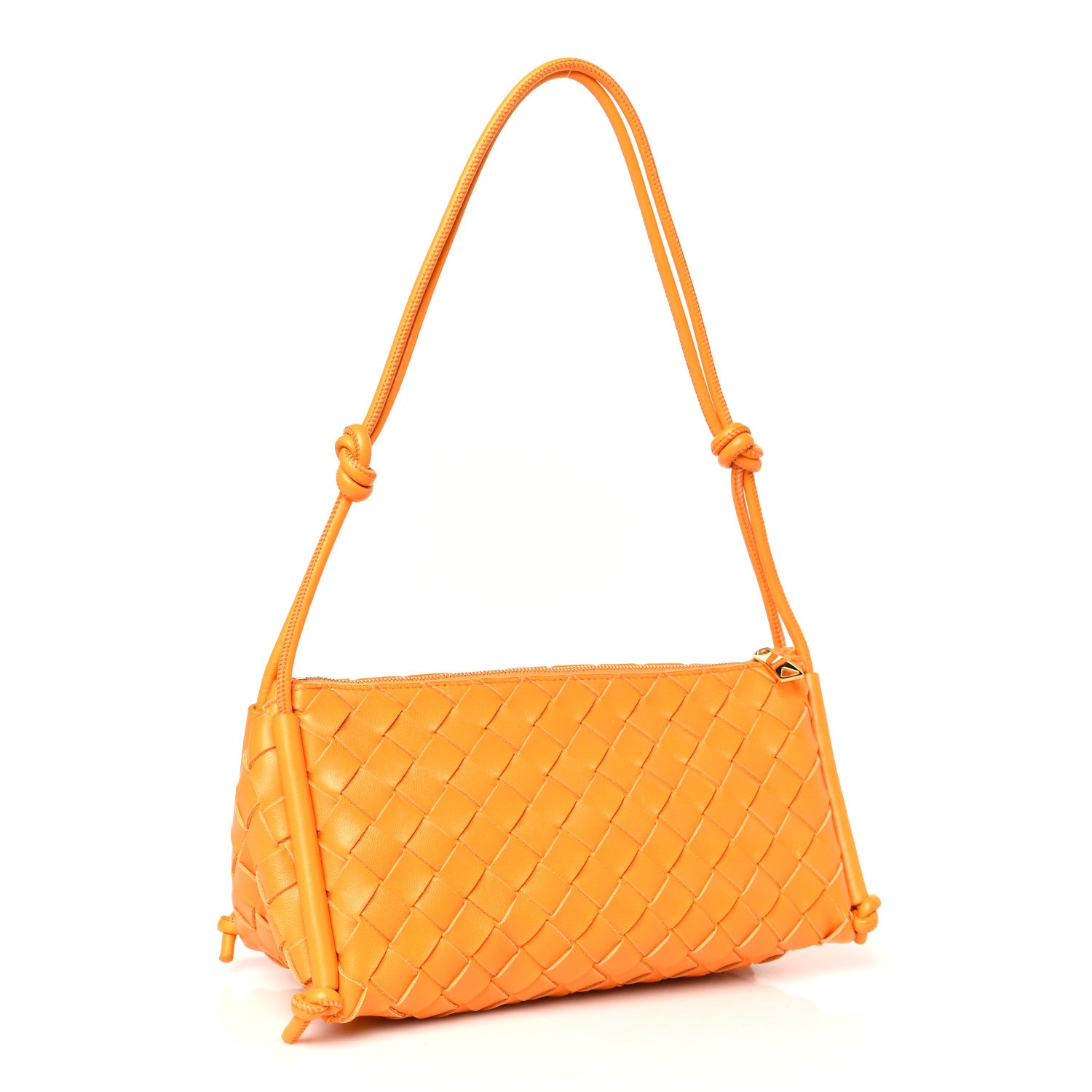 Bottega Veneta Nappa Intrecciato Pouch On Strap Tangerine 3 of 8