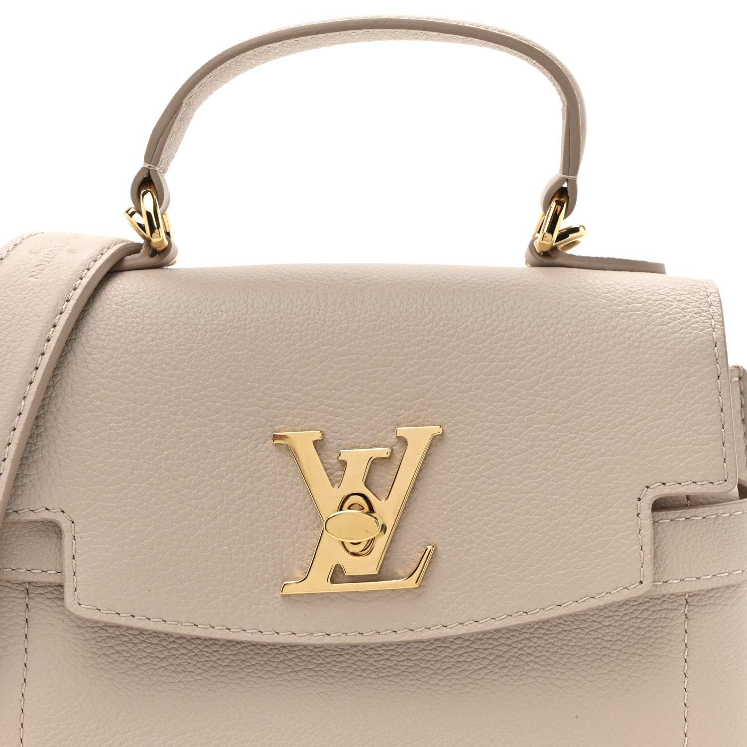 Louis Vuitton Soft Calfskin Mini Lockme Ever Greige 7 of 9