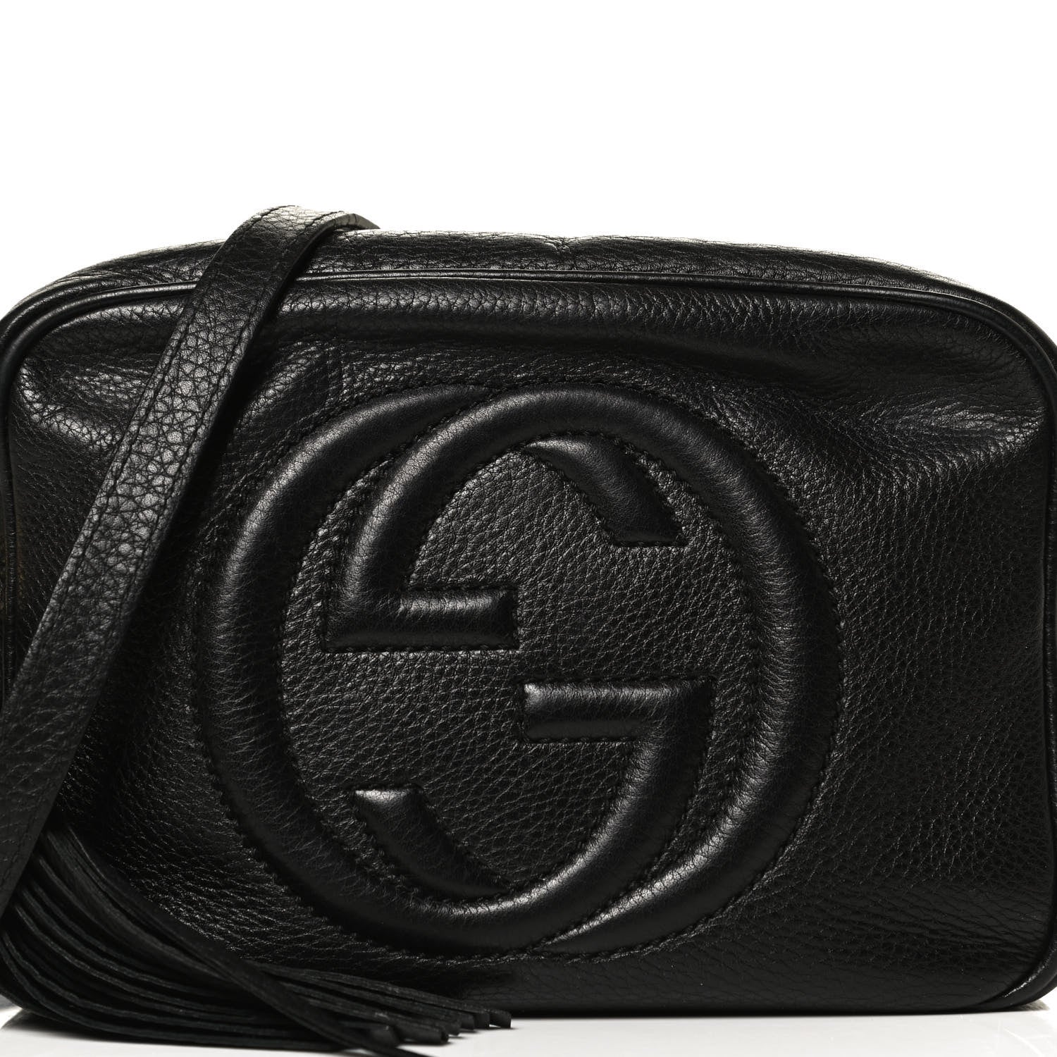 Gucci Pebbled Calfskin Small Soho Disco Bag Black 9 of 14