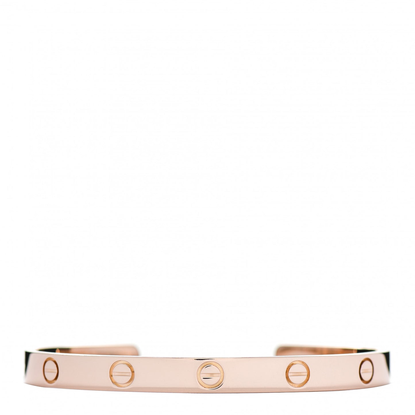 18K Pink Gold LOVE Cuff Bracelet 18