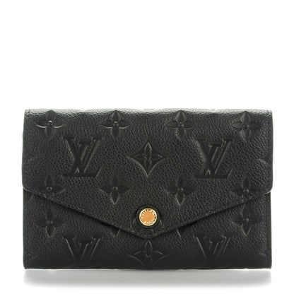 Louis Vuitton Empreinte Compact Curieuse Wallet Black 1 of 7