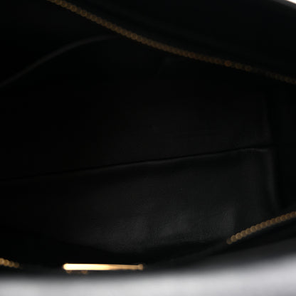 Salvatore Ferragamo Woven Calfskin Medium Sofia Shoulder Bag Black 5 of 12