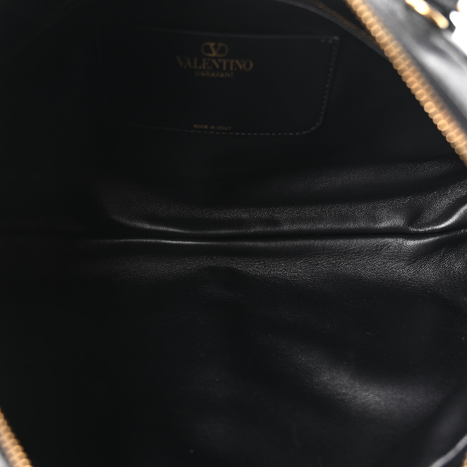 Valentino Garavani Shiny Nappa Crystal Chevron Patchwork Medium Panthea Bag Black 4 of 9