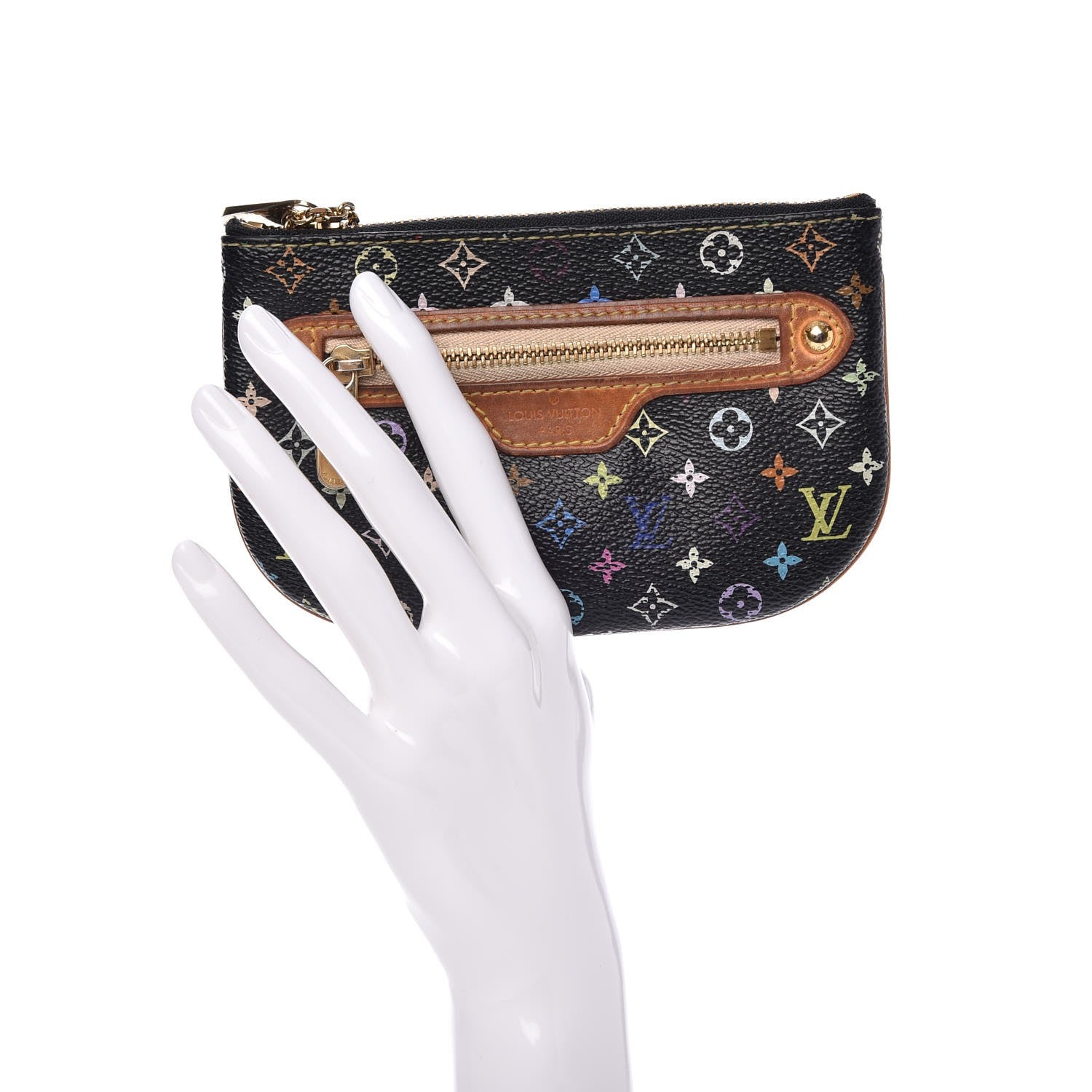 Louis Vuitton Monogram Multicolor Pochette Plate MM Black 2 of 8