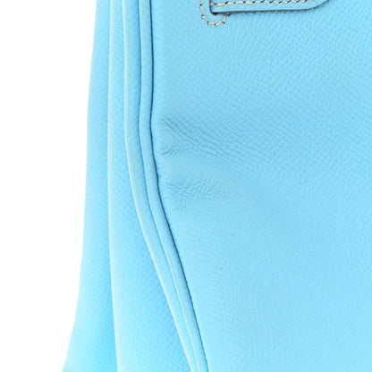 Hermes Epsom Candy Birkin 35 Celeste Mykonos 13 of 17