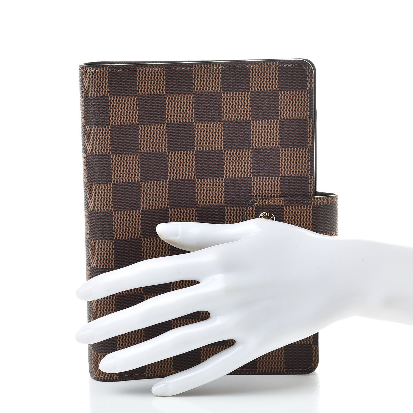 Damier Ebene Medium Ring Agenda Cover