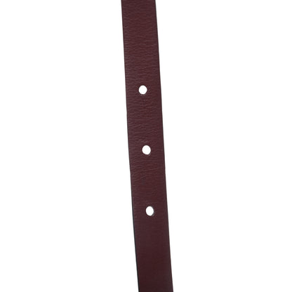 Chanel Calfskin CC Reversible Belt 85 Black Burgundy 5 of 6
