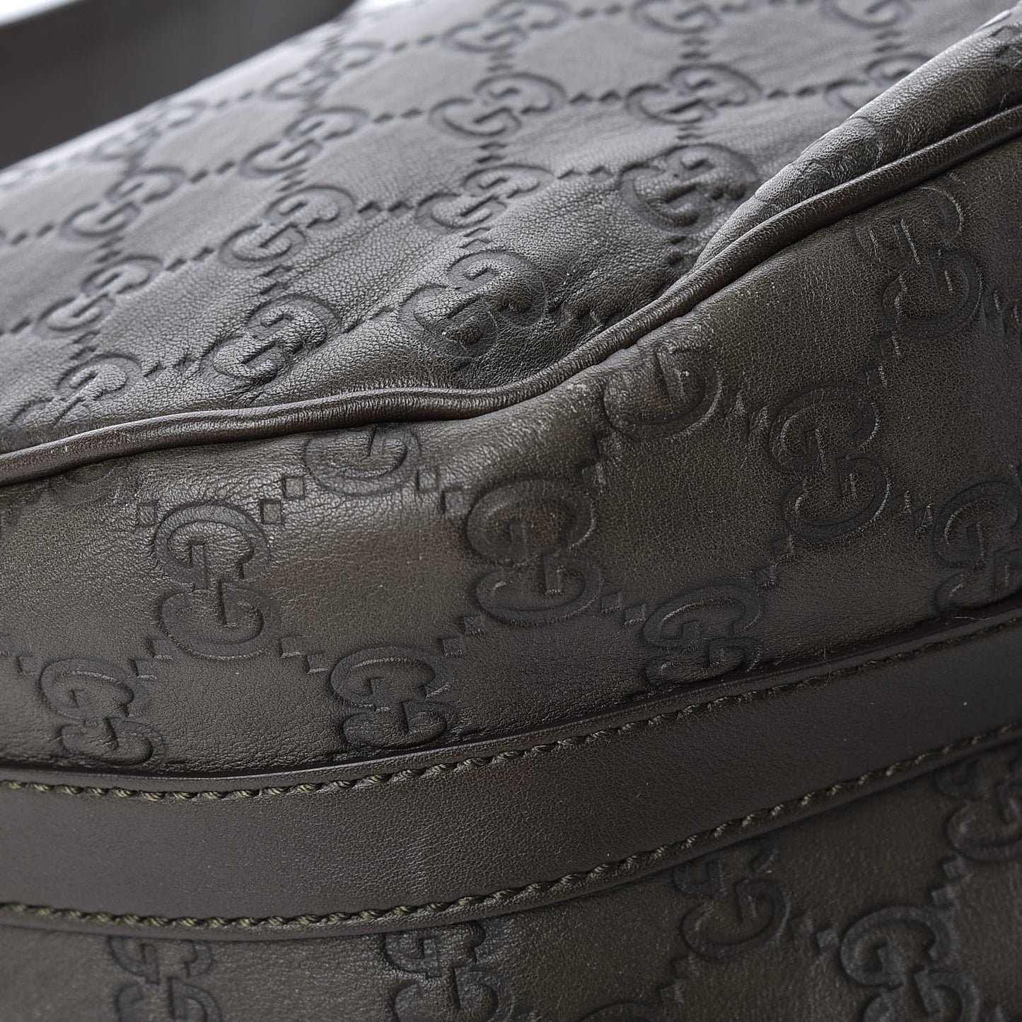 Guccissima Medium GG Twins Hobo Olive Green