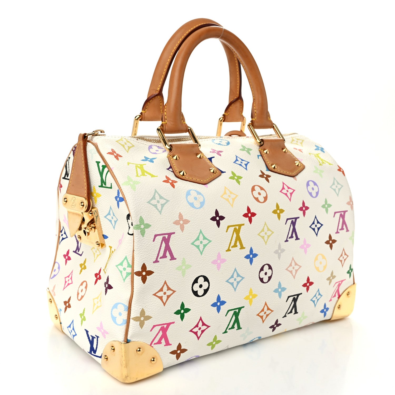 Louis Vuitton Monogram Multicolor Speedy 30 White 3 of 9
