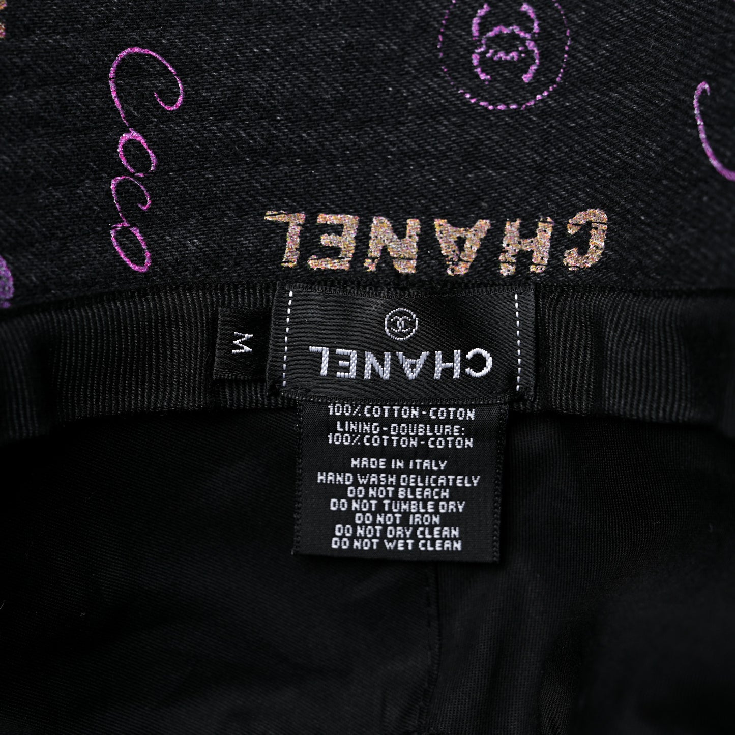 Denim Mood Cloche Bucket Hat M Black
