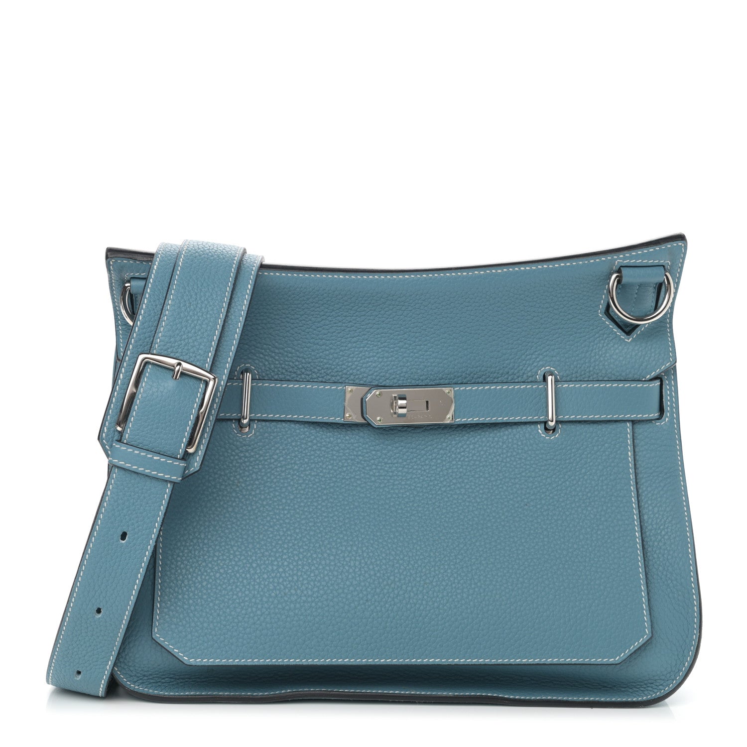 Hermes Taurillon Clemence Jypsiere 34 Blue Jean 1 of 11