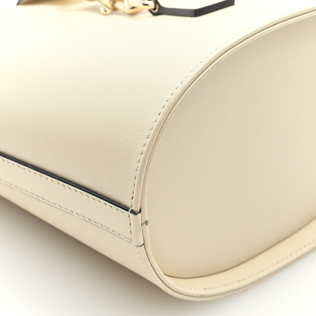 Gucci Tritone Calfskin Web Mini Ophidia Bucket Bag Ivory 8 of 9