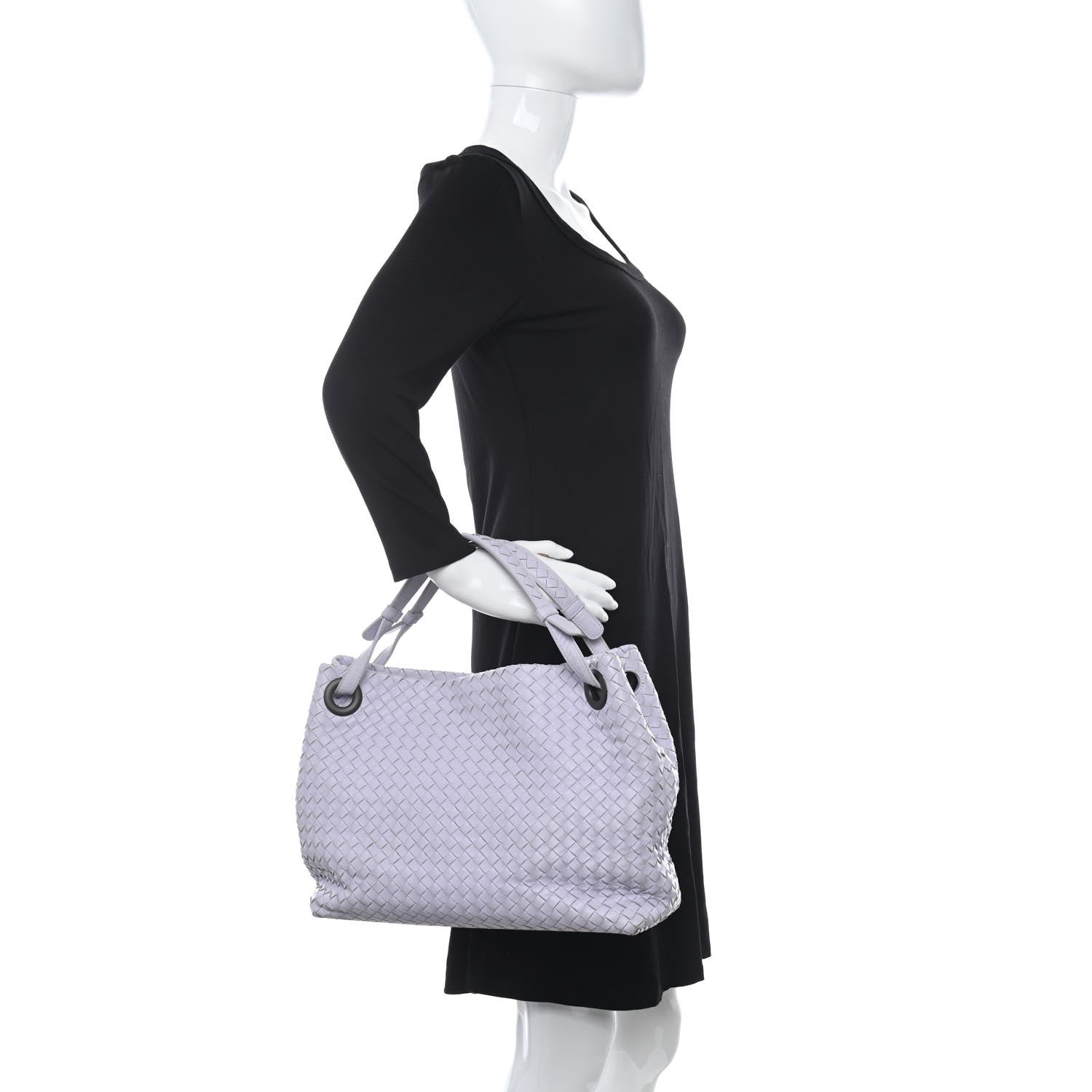 Bottega Veneta Nappa Intrecciato Medium Garda Bag Zinc 2 of 12
