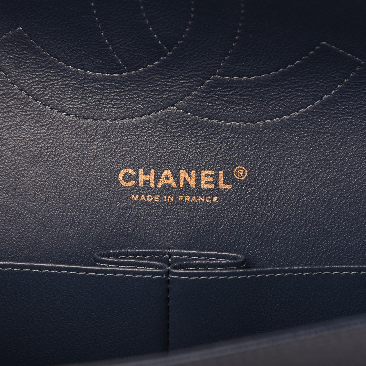 Chanel Iridescent Caviar Quilted Jumbo Double Flap Dark Blue 8 of 11