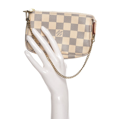 Louis Vuitton Damier Azur Mini Pochette Accessories 2 of 8