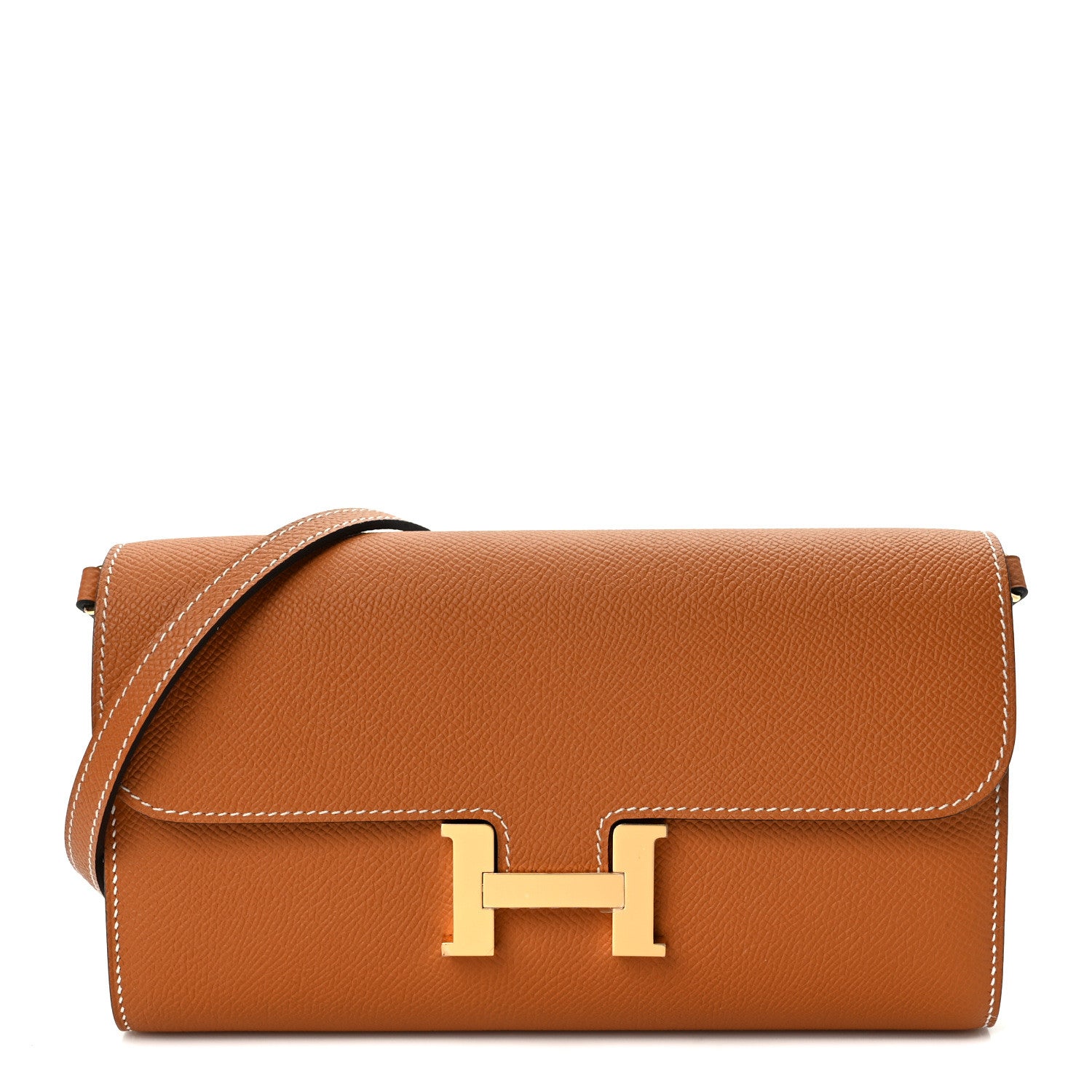 Hermes Epsom Constance Long Wallet To Go Gold 1 of 9