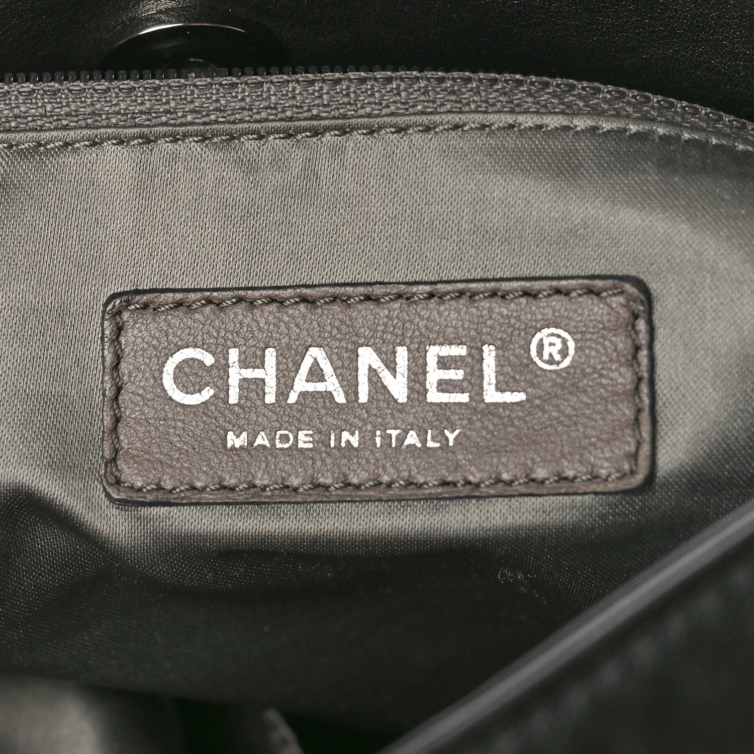 Chanel Calfskin Modern Chain Rhodoid Hobo Black 6 of 9
