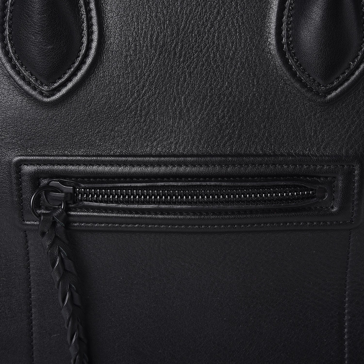 Celine Grained Calfskin Medium Phantom Luggage Black 9 of 11