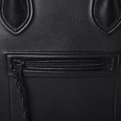 Celine Grained Calfskin Medium Phantom Luggage Black 9 of 11