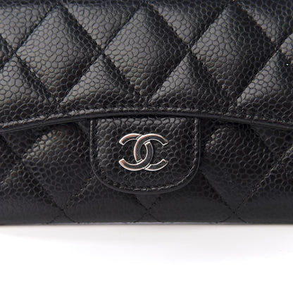 Chanel Caviar Quilted Flap Card Holder Black 6 of 7