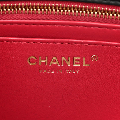 Chanel Lambskin Quilted Small Sweet Camellia Flap Black 6 of 11