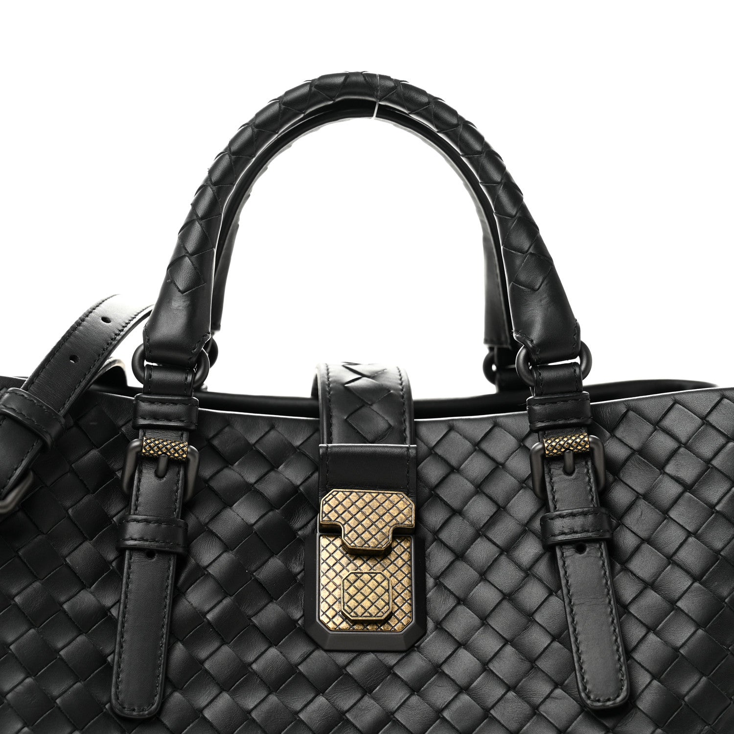 Bottega Veneta Nappa Intrecciato Medium Roma Tote Black 9 of 11