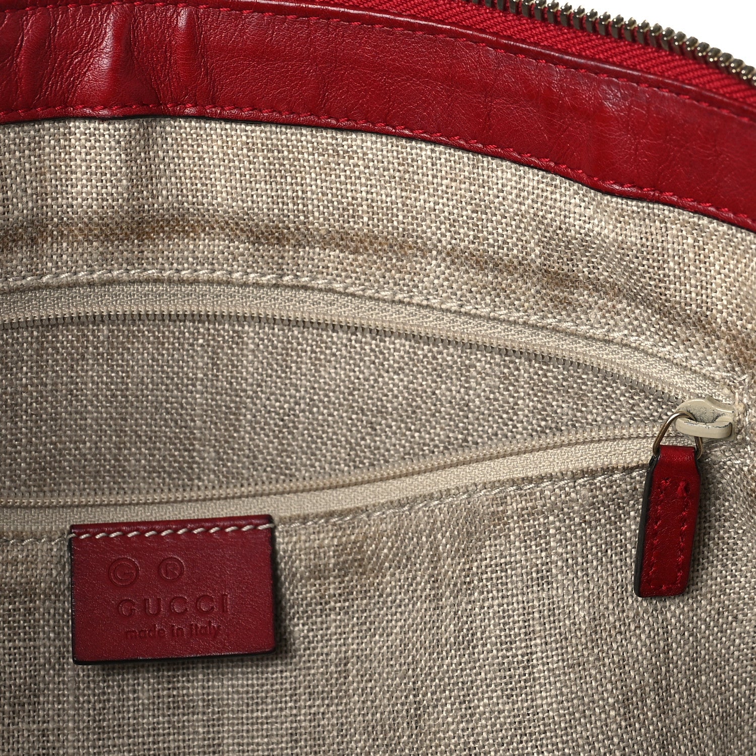 Gucci Soft Microguccissima Small Zippered Satchel Rosso 23 of 25