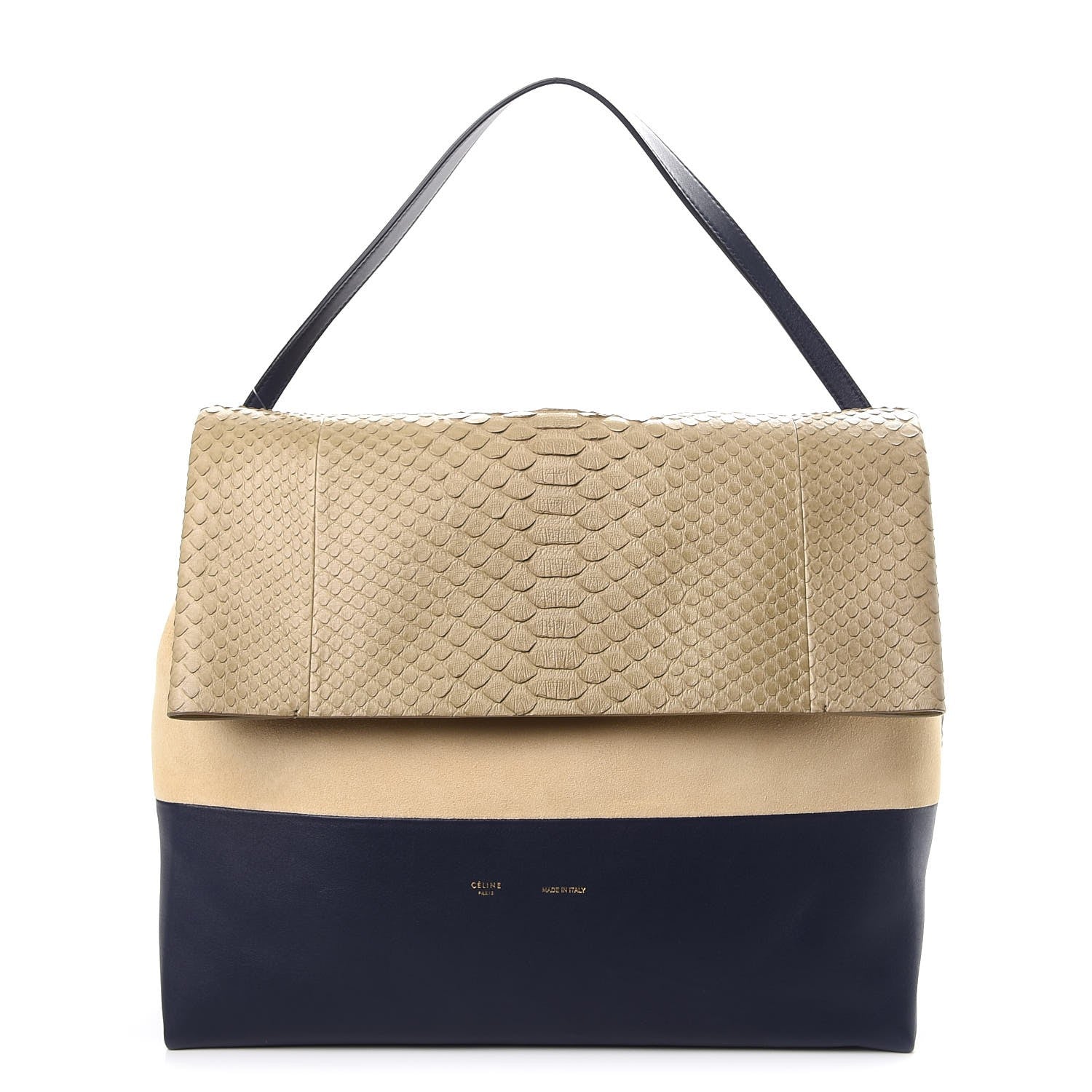 Celine Python Smooth Calfskin All Soft Shoulder Bag 1 of 11