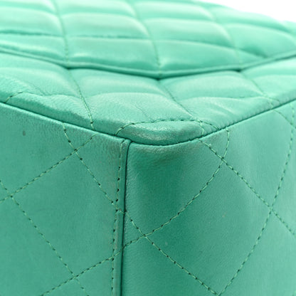 Chanel Lambskin Quilted Maxi Double Flap Green 18 of 20