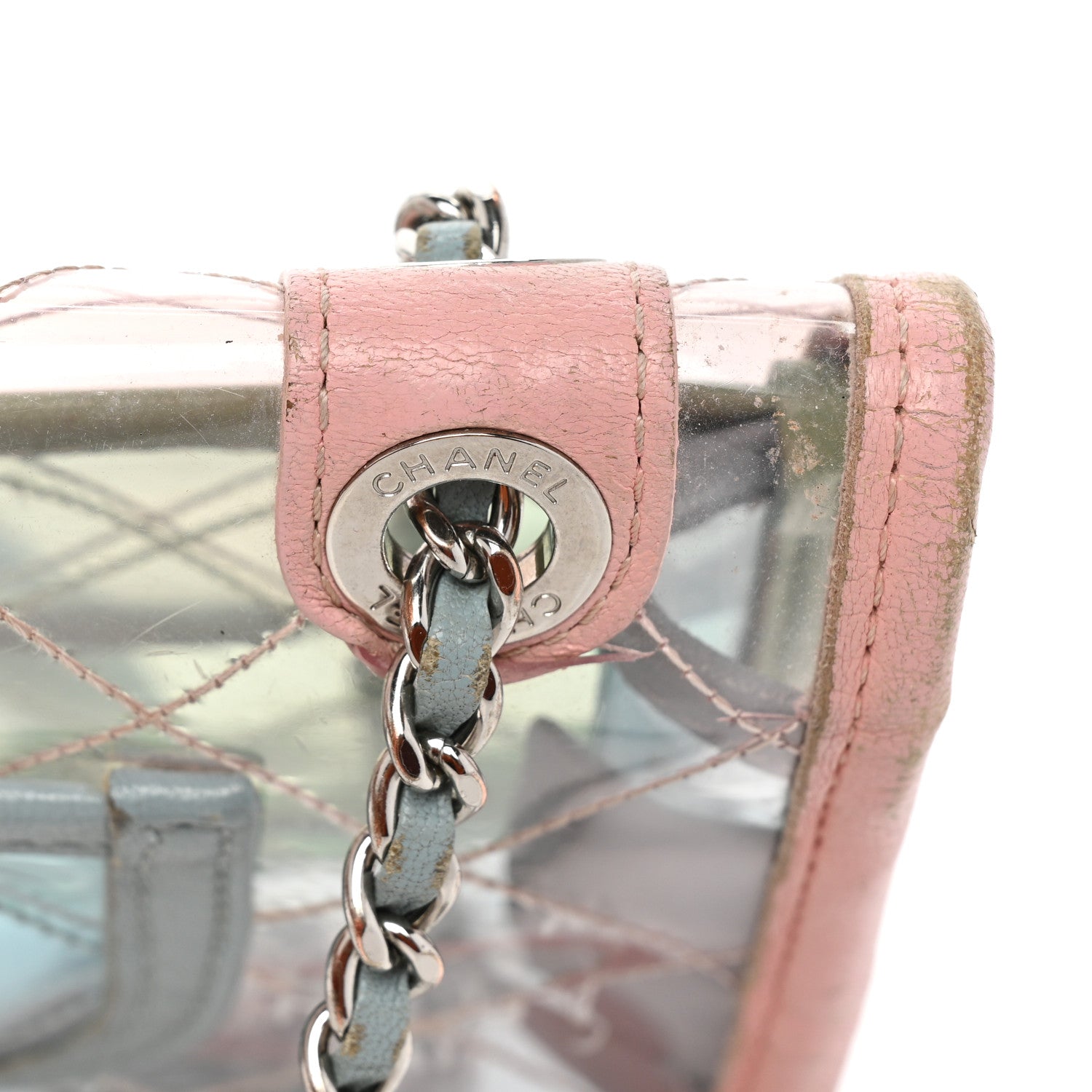 Chanel Lambskin PVC Quilted Mini Coco Splash Flap Blue Green 20 of 20