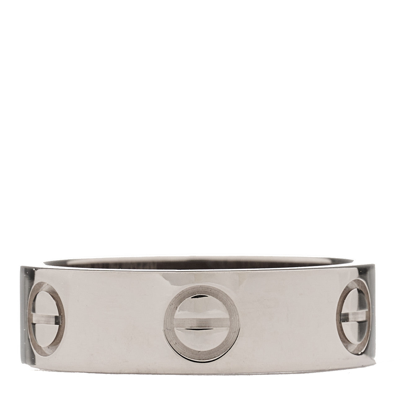 Cartier 18K White Gold 5.5mm LOVE Ring 52 6 1 of 5
