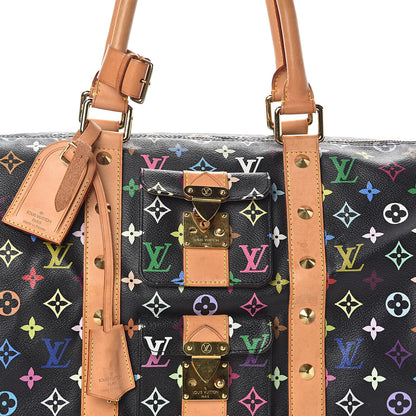 Louis Vuitton Monogram Multicolor Keepall 45 Black 8 of 11