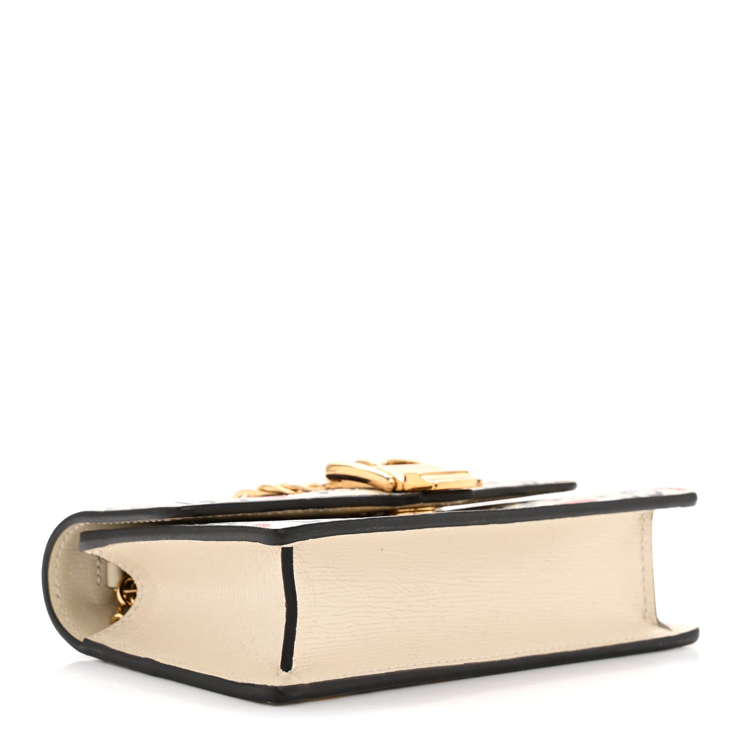 Gucci Textured Calfskin Valentine's Day Super Mini Sylvie Chain Shoulder Bag Ivory 4 of 11