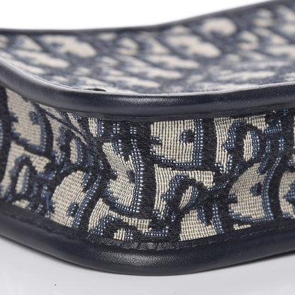 Christian Dior Oblique Diorquake Clutch Blue 5 of 11