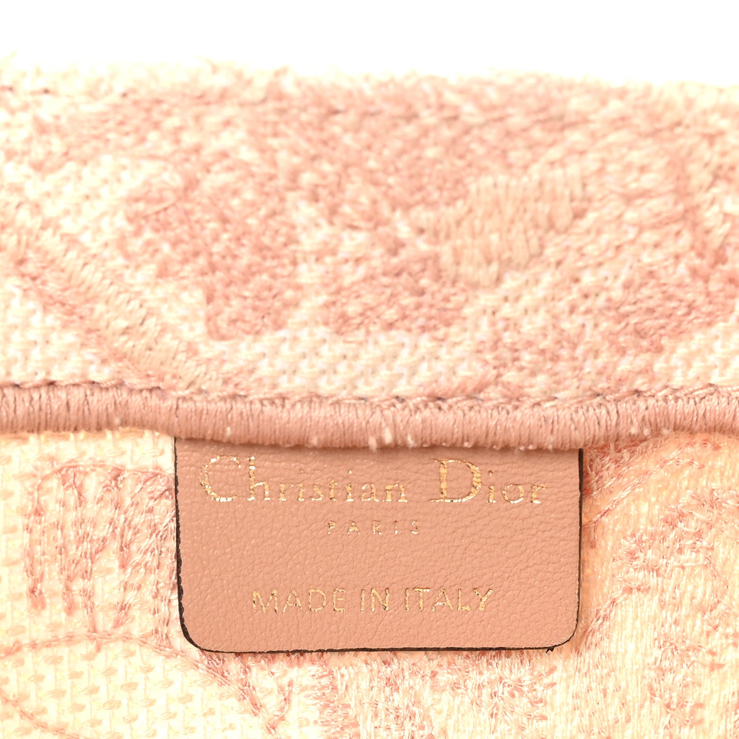 Christian Dior Canvas Toile De Jouy Embroidered Large Book Tote Pink 2 of 5