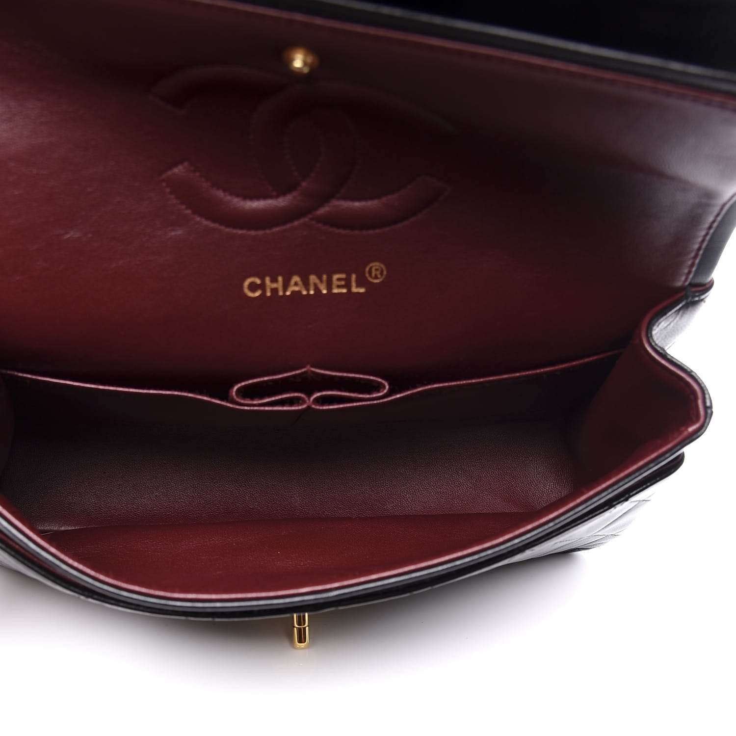 Chanel Lambskin Quilted Medium Double Flap Black 4 of 11