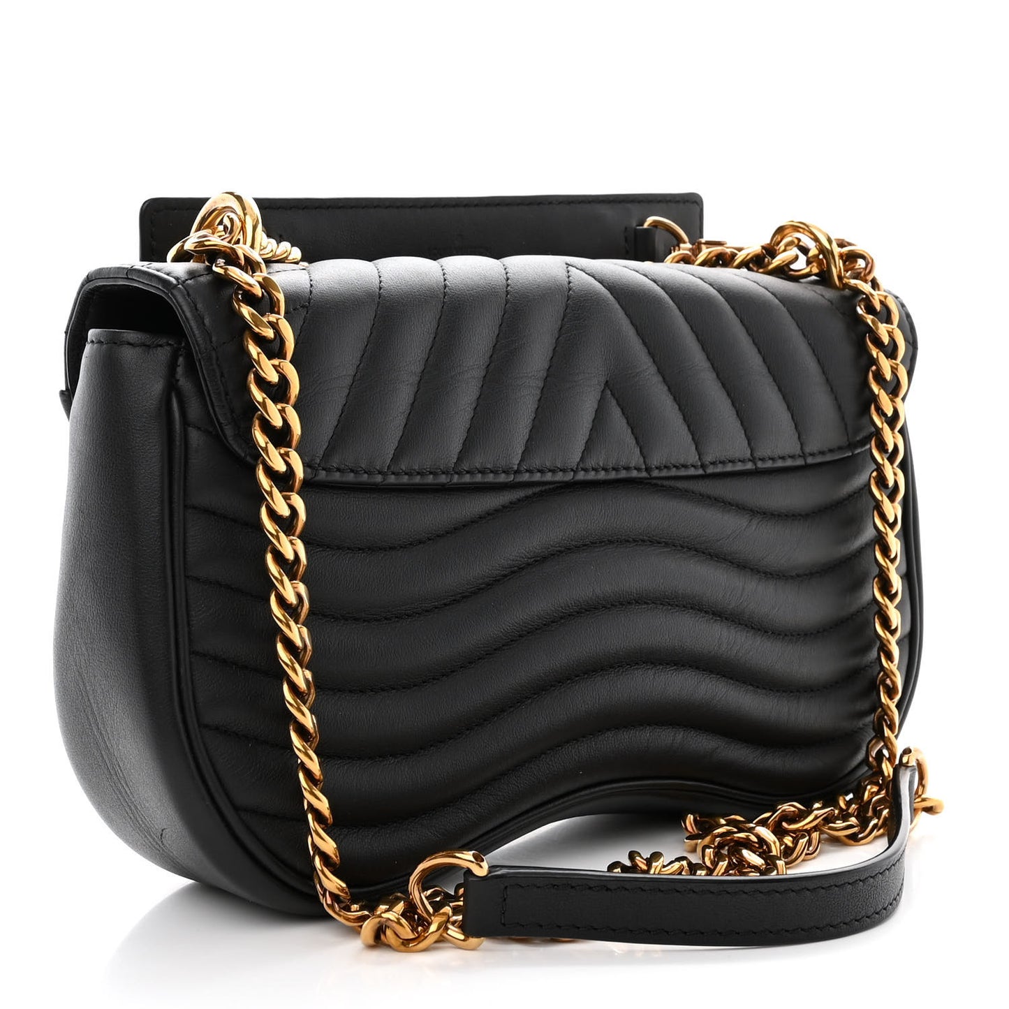 Calfskin New Wave Chain MM Black