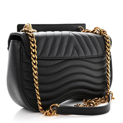 Louis Vuitton Calfskin New Wave Chain MM Black 5 of 12