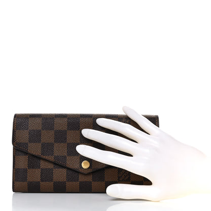 Louis Vuitton Damier Ebene Sarah Wallet NM 3 of 16