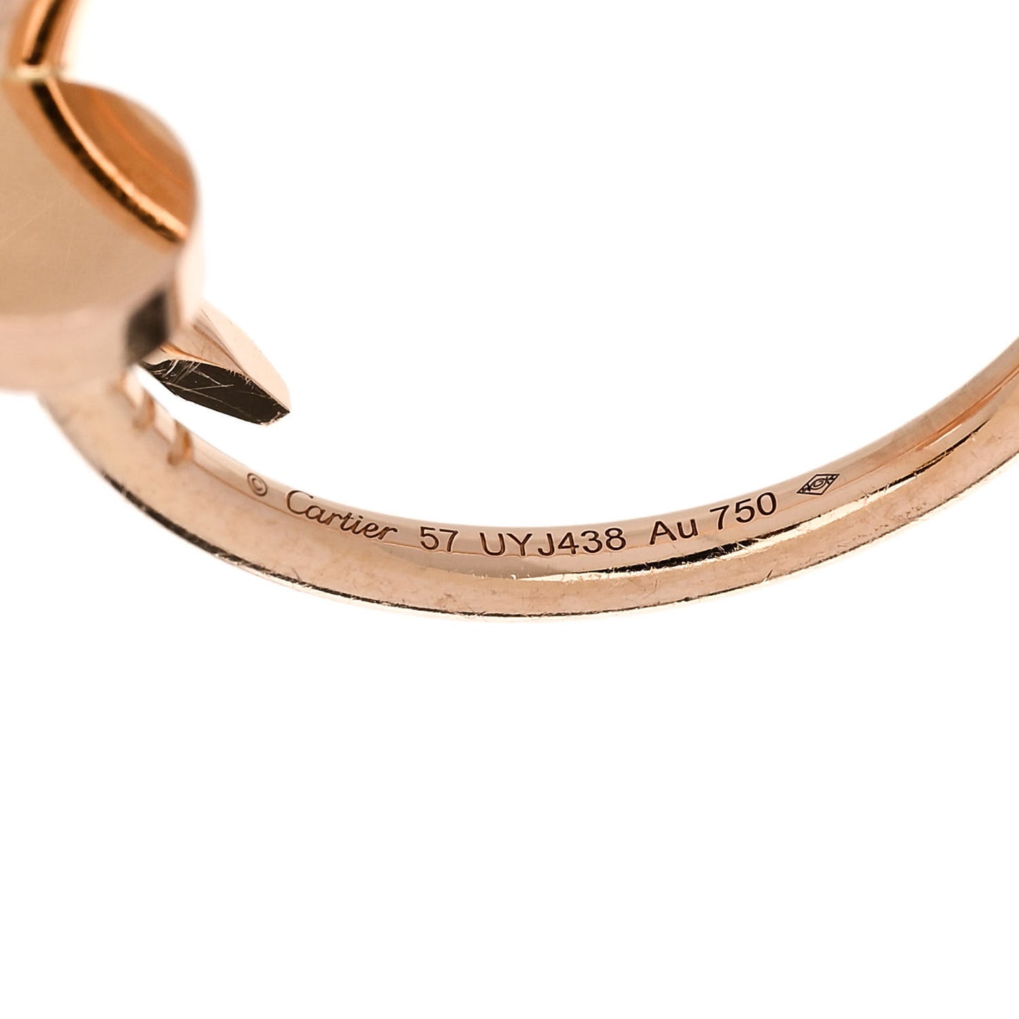 18K Pink Gold Small Juste Un Clou Ring 57 8