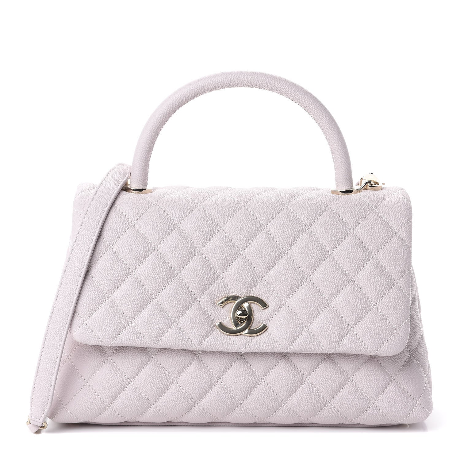 Chanel Caviar Quilted Small Coco Handle Flap Lilas Lilac 1 of 8