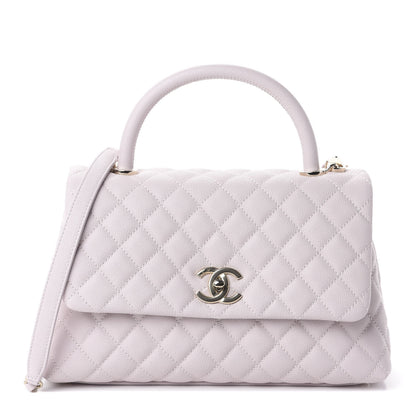 Chanel Caviar Quilted Small Coco Handle Flap Lilas Lilac 1 of 8