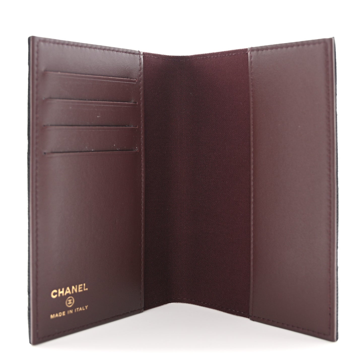Caviar Quilted Passport Holder Black