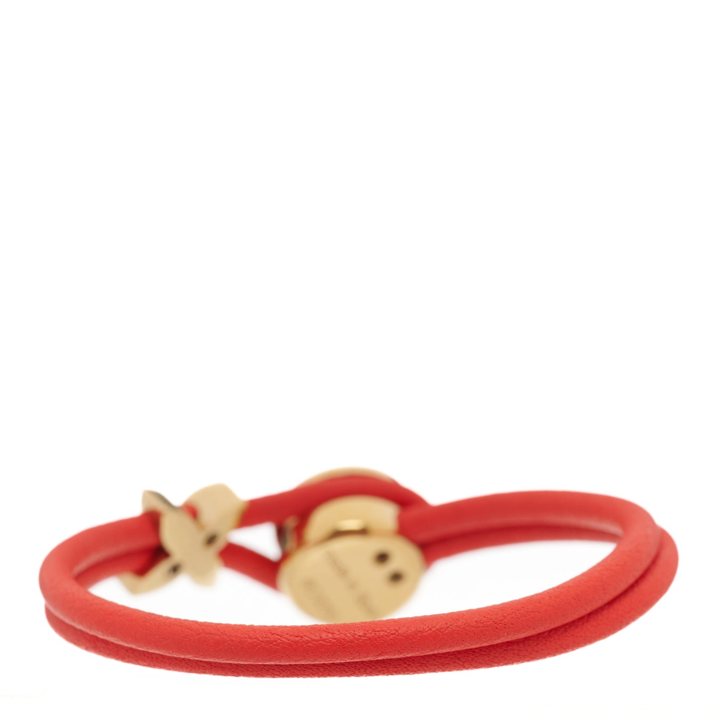 Calfskin Keep a Secret Bracelet 17 Red