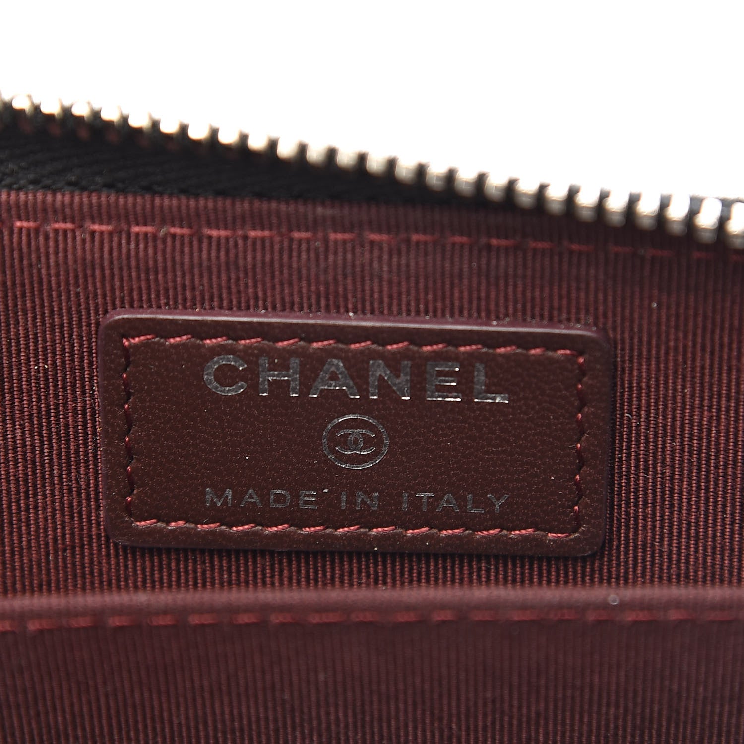 Chanel Lambskin Quilted Zip Coin Purse Black 6 of 9