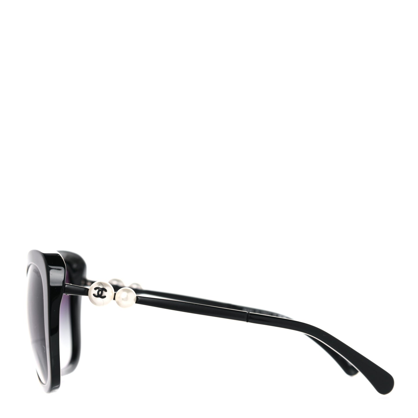 Acetate Butterfly Winter Pearl Sunglasses 5339-H Black