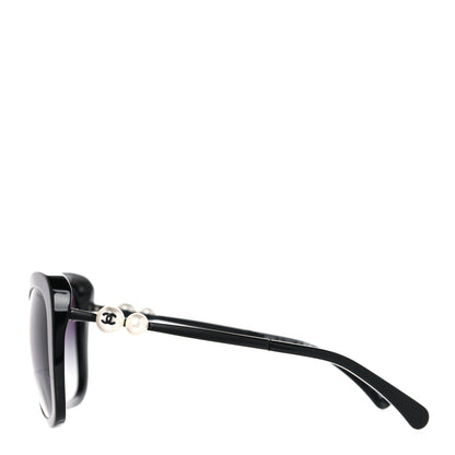 Chanel Acetate Butterfly Winter Pearl Sunglasses 5339-H Black 3 of 7