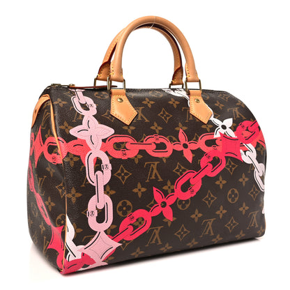 Louis Vuitton Monogram Roses Speedy 30 3 of 9