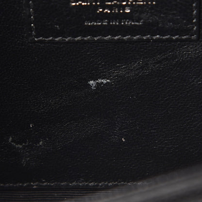 Saint Laurent Grain De Poudre Medium Classic Monogram Kate Satchel Black 7 of 10