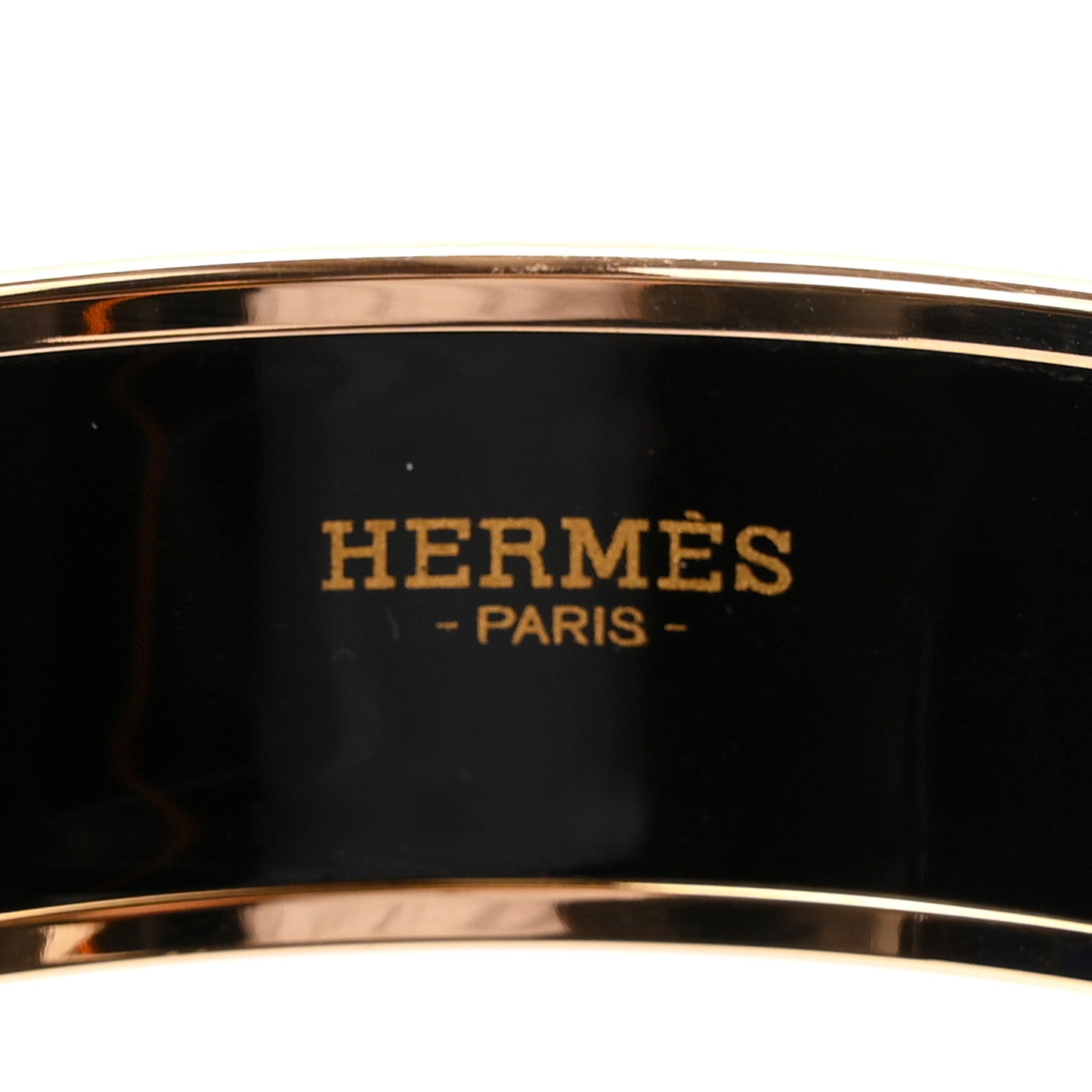 Enamel Printed Wide Les Leopards Bracelet Rose Couture